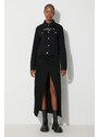 Traper jakna JW Anderson za žene, boja: crna, za prijelazno razdoblje, DJ0025.PG1334