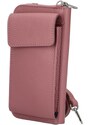 Delami Vera Pelle Elegantna ženska kožna MINI crossbody torbica Marge, ružičasta