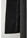Vuneni kaput Pepe Jeans MADISON boja: crna, za prijelazno razdoblje
