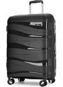 Kabinski kovčeg "FLOW" na 4 kotača s TSA bravom, crni | BONTOUR