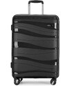 Kabinski kovčeg "FLOW" na 4 kotača s TSA bravom, crni | BONTOUR