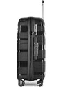 Kabinski kovčeg "FLOW" na 4 kotača s TSA bravom, crni | BONTOUR