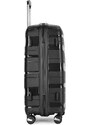 Kabinski kovčeg "FLOW" na 4 kotača s TSA bravom, crni | BONTOUR