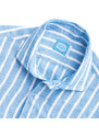 Panareha Men's Stripes Linen Shirt AMALFI blue