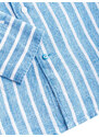 Panareha Men's Stripes Linen Shirt AMALFI blue