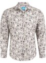 Panareha Men's Floral Cotton Shirt LEVANTO grey