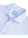 Panareha Men's Vichy Linen Shirt KRABI blue