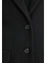 Jakna s dodatkom vune Abercrombie & Fitch boja: crna, za prijelazno razdoblje