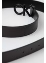 Dvostrani kožni remen Calvin Klein za muškarce, boja: crna