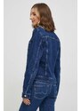 Traper jakna Tommy Hilfiger za žene, boja: tamno plava, za prijelazno razdoblje