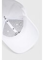 Pamučna kapa sa šiltom adidas boja: bijela, s aplikacijom