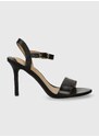Kožne sandale Lauren Ralph Lauren Gwen boja: crna, 802940588001