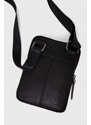 Kožna torbica Strellson boja: crna