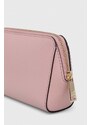 Kožna kozmetička torbica Furla 2-pack boja: ružičasta