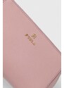 Kožna kozmetička torbica Furla 2-pack boja: ružičasta