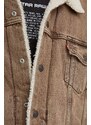 Traper jakna Levi's za muškarce, boja: smeđa, za prijelazno razdoblje