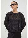 Bluza G-Star Raw za žene, boja: crna, s uzorkom