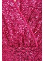 Haljina Morgan boja: ružičasta, mini, širi se prema dolje