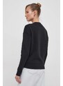 Dukserica Calvin Klein za žene, boja: crna, bez uzorka