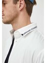 Košulja Armani Exchange za muškarce, boja: bež, regular, s talijanskim ovratnikom, 3DZCL6 ZN10Z