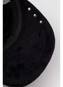 Kapa sa šiltom Juicy Couture boja: crna, s aplikacijom