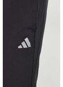 Hlače za trening adidas Performance Gym+ boja: crna, bez uzorka