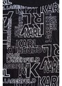 Dukserica Karl Lagerfeld za muškarce, boja: crna, s uzorkom