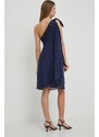 Haljina Lauren Ralph Lauren boja: tamno plava, mini, ravna