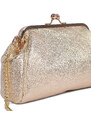 Luksuzna Talijanska torba od prave kože VERA ITALY "Aurea", boja zlatni, 18x24cm