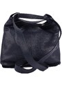 Luksuzna Talijanska torba od prave kože VERA ITALY "Mitala", boja crna, 26x30cm