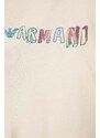 Dječja pamučna majica kratkih rukava Emporio Armani 2-pack boja: ružičasta