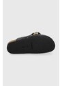 Kožne natikače JW Anderson Chain Loafer za žene, boja: crna, ANW35004E