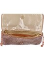 Michelle Moon Mekana svjetlucava clutch torbica s cirkonima Loriana, ružičasta