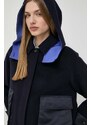 Vunena jakna MAX&Co. boja: tamno plava, za prijelazno razdoblje, oversize