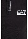 Polo majica EA7 Emporio Armani za muškarce, boja: crna, s tiskom