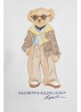 Dukserica Polo Ralph Lauren za žene, boja: bež, s tiskom
