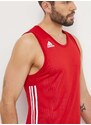 Dvostrana majica za vježbanje adidas Performance 3G Speed boja: crvena