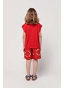 Dječje kratke hlače Bobo Choses boja: crvena, s uzorkom, podesivi struk