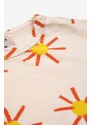 Pamučna majica dugih rukava za bebe Bobo Choses boja: bež, s uzorkom