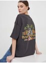 Pamučna majica Billabong za žene, boja: crna, EBJZT00237
