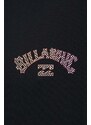 Pamučna majica Billabong za muškarce, boja: crna, s tiskom