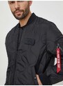 Bomber jakna Alpha Industries MA-1 ALS za muškarce, boja: crna, za prijelazno razdoblje