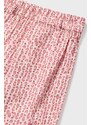 Pamučne hlače za bebe Mayoral boja: ružičasta, s uzorkom
