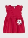 Haljina za bebe Mayoral boja: crvena, mini, širi se prema dolje