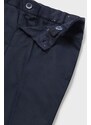 Dječje hlače s dodatkom lana Mayoral boja: tamno plava, s uzorkom
