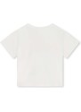Dječja pamučna majica kratkih rukava Kenzo Kids boja: bijela