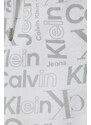 Dječje pamučne kratke hlače Calvin Klein Jeans boja: siva, podesivi struk