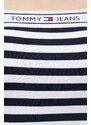 Haljina Tommy Jeans boja: tamno plava, mini, uska
