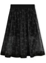 Dječja suknja Dkny boja: crna, midi, širi se prema dolje