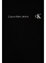 Dječja pamučna dukserica Calvin Klein Jeans boja: crna, s tiskom